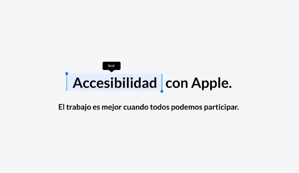Conoce las herramientas de accesibilidad de Apple